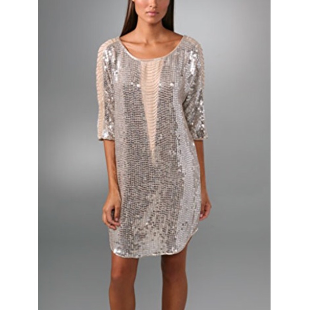 Haute Hippie illusion Fringe Dress